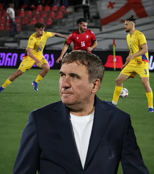 Hagi schimbă. Jocul nu iese!    Multe minusuri ale „tricolorilor”  la testul cu Georgia, debutul lui Hagi ca selecționer