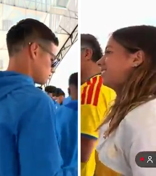 Scandal înainte de Mondial    FOTO.  James Rodriguez, criticat dur după ce ar fi ignorat-o pe   fiica președintelui Columbiei:  „Laș și plângăcios!”