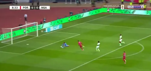 Cristiano Ronaldo a ratat incredibil în minutul 9 al meciului Portugalia - Nigeria / Foto captură ecran X .jpg