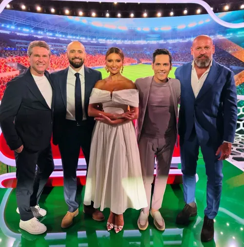Florin Răducioiu, Dan Pavel, Olivia Păunescu, Ștefan Bănică Jr, Bogdan Stelea (foto: Facebook)