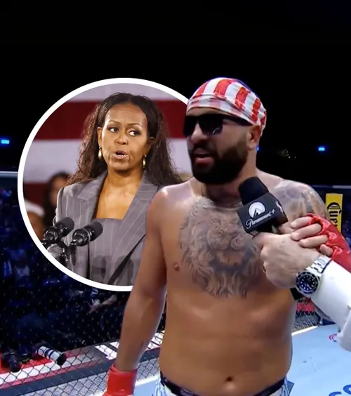 Atac grosolan la Michelle Obama    În fața lui Donald Trump,  un luptător american din Gala UFC Freedom 250 a făcut o afirmație scandaloasă la adresa fostei prime doamne