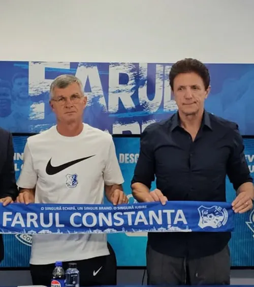 „Vin la un club impecabil”  Farul l-a prezentat pe   Sabău:  „Trebuie să reconstruim împreună” » Cine face parte din staff