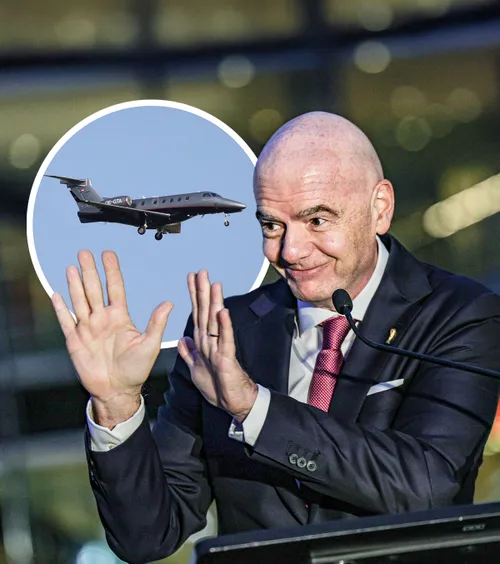 Infantino, minimum două meciuri pe zi  Președintele FIFA s-a mutat într-un   avion privat  la Mondialul descris drept „cel mai poluant eveniment organizat vreodată”