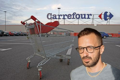 O lucrare misterioasă și o cădere nervoasă plină de cioburi la Carrefour Băneasa