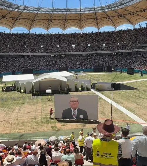 Ce se mai întâmplă pe Arena Națională  35.000 de oameni, pe stadion pentru   discursuri biblice  și activități religioase: „În pofida opoziției din trecut”