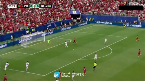 Portugalia - Uzbekistan, ratarea lui Ronaldo. Capturi X