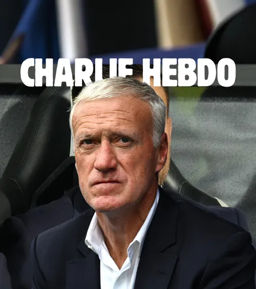 Charlie Hebdo șochează    Caricatură extremă cu selecționerul Franței  după moartea mamei sale: „Aduce cupa acasă”