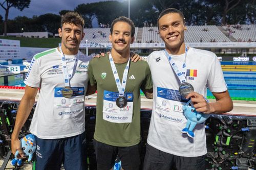 David Popovici, medalie de argint în proba de 50 metri liber, la Trofeul Settecolli (FOTO: Raed Krishan / GOLAZO.ro)