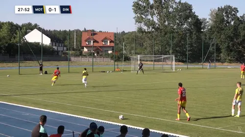 Matteo Duțu, autogol în amicalul dintre Dinamo și Motor Lublin (FOTO: captură YouTube - Motor Lublin)