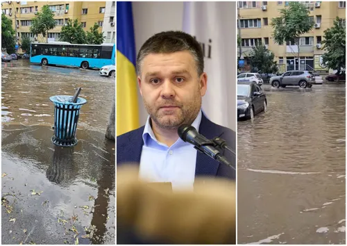 "Nu poți pune umbrelă peste București". Mesajul primarului Ciucu în ziua cu transport public semi-paralizat - inclusiv la metroul inundat și cu străzi și bulevarde cu apă până la brâu