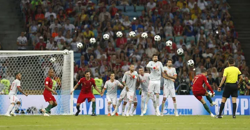 Hattrick-ul lui CR7 la 3-3 cu Spania, în grupele CM 2018. Lovitura liberă, fantastică, i-a oferit Portugaliei un punct în final