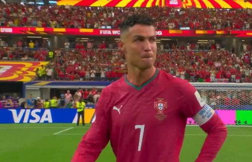 Cristiano Ronaldo a izbucnit în lacrimi la finalul meciului cu Spania. Foto: captură X/@panditfootball
