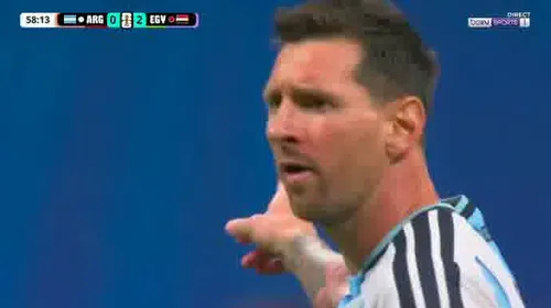 Golul anulat de arbitrul Francois Letexier în meciul Egipt - Argentina. Foto: Captură „X” @bouncenetworks