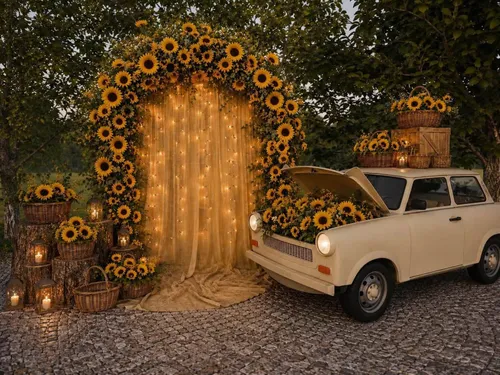 FOTO 🌻 Piața Matache devine lan de floarea-soarelui în weekend. Are loc „Matache în culorile soarelui”, cu ateliere și cinema în aer liber