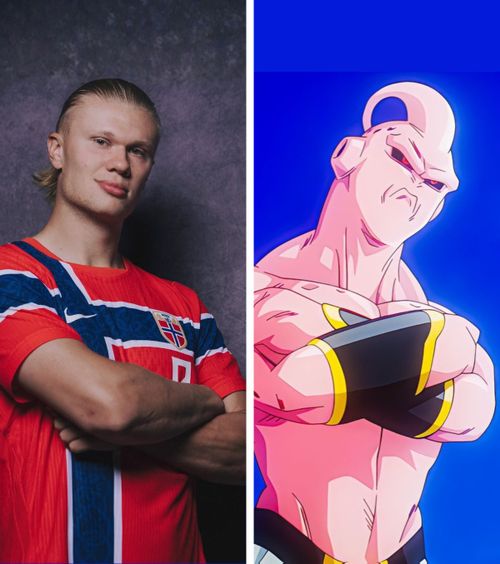 Haaland vede toate glumele     FOTO.  Cum a reacțonat după ce a fost comparat cu   personajul negativ  din Dragon Ball