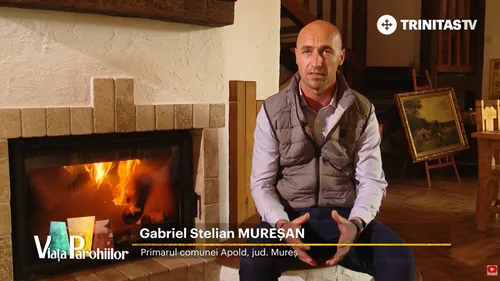Gabriel Mureșan, în Casa Trappold, în timpul unui interviu acordat pentru televiziunea Trinitas