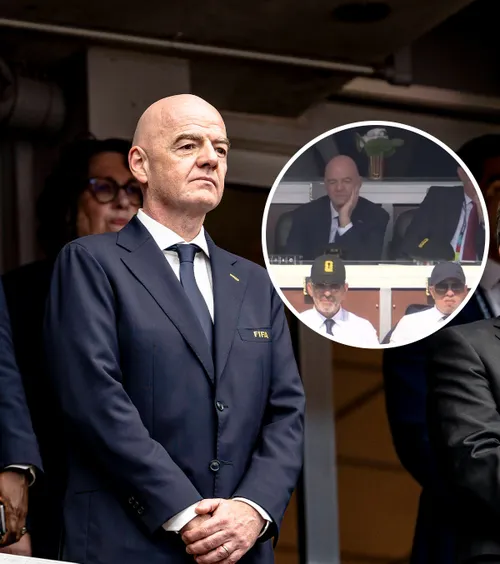Apariție neașteptată la Franța - Maroc    FOTO.  Un fost jucător de la   FCSB,  surprins lângă Gianni Infantino