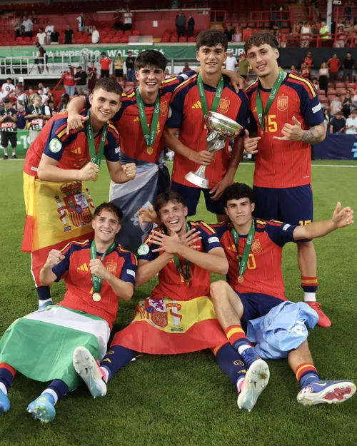 Spania U19, campioana Europei. Foto: X/@FAWales