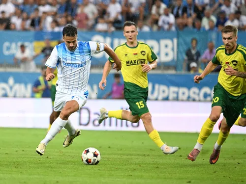 U Craiova - Vitebsk, în primul tur preliminar din UCL. Foto: Sport Pictures