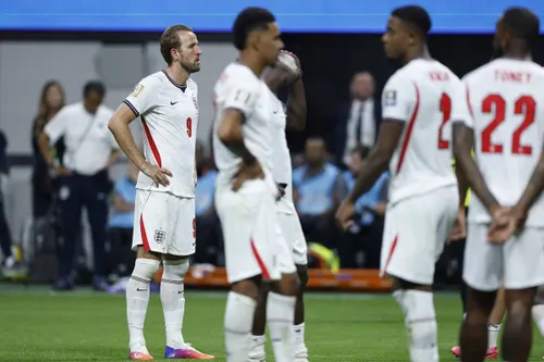 Jucătorii Angliei, dezamăgiți după semifinala pierdută în fața Argentinei. Foto: Imago