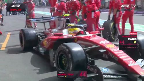 Lewis Hamilton a lovit accidental un mecanic în timpul Marelui Premiu al Belgiei. Foto: Captură „X”, @extremecarsf1