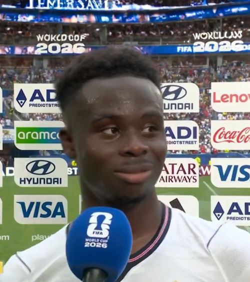 Saka a părăsit interviul    VIDEO.  Eroul Angliei din finala mică a CM 2026,   lăsat fără replică  după meciul cu Franța