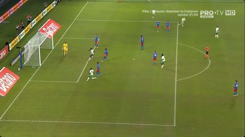 Golul înscris de Daskevics în FCSB - Auda FOTO Captură video Pro TV