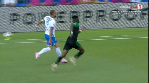 Accidentarea suferită de Denis Alibec, în Farul - Corvinul / foto: capturi Prima Sport