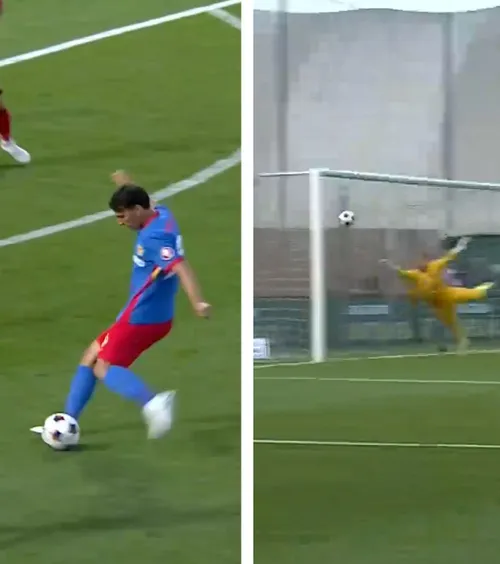 Continuă execuțiile de generic     FOTO:  Risto Radunovic a reușit un adevărat   GOLAZO   în meciul   Csikszereda - FCSB