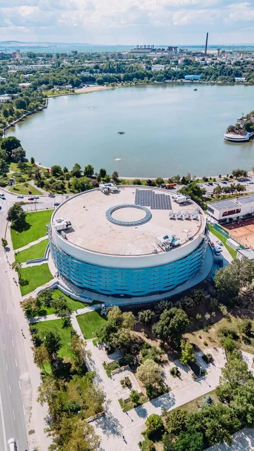 Sala Polivalentă din Tulcea este finalizată. Foto: Facebook/Compania Națională de Investiții