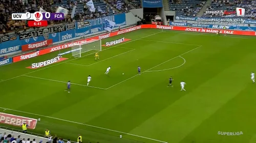 Gafa lui Adrian Rus la golul marcat de FC Argeș / foto: capturi Prima Sport