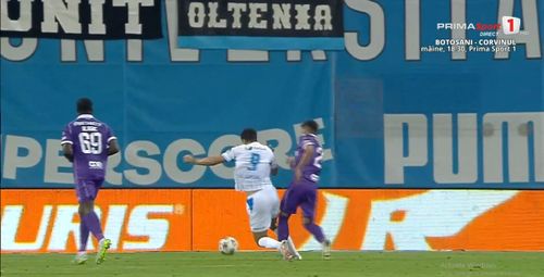 Penalty-ul cerut de Al-Hamlawi / foto: capturi Prima Sport