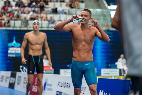 David Popovici, cel mai bun timp în serii la 100m liber FOTO Raed Krishan/GOLAZO.ro
