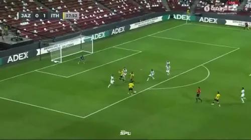 Al doilea gol marcat de Al-Ittihad în meciul cu Al-Jazira. Foto: captură X/@ActusSPL