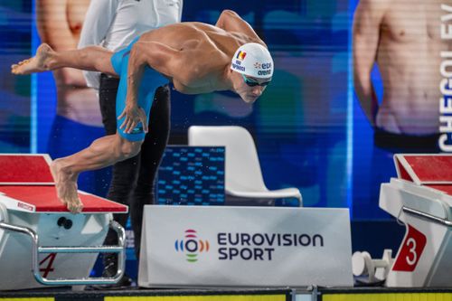 David Popovici, record în semifinala de 100m liber FOTO Raed Krishan/GOLAZO.ro