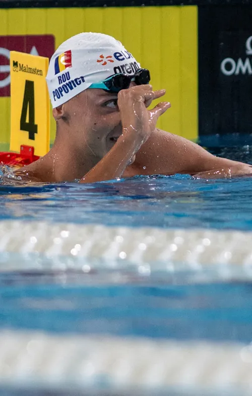 Popovici, aur în „proba regină”!   Prestație fabuloasă  a lui David în finala de 100m liber, la Europenele de Natație! Imagini de la Paris
