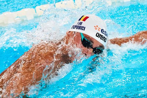 David Popovici, în serii la 200 m liber (foto: Raed Krishan/GOLAZO.ro)