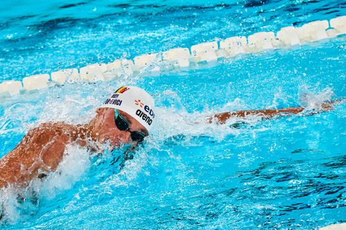 David Popovici, în serii la 200 m liber (foto: Raed Krishan/GOLAZO.ro)