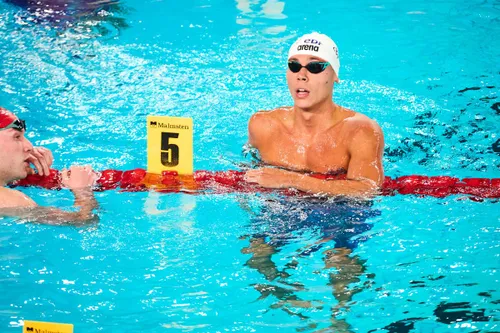 David Popovici, în serii la 200 m liber (foto: Raed Krishan/GOLAZO.ro)