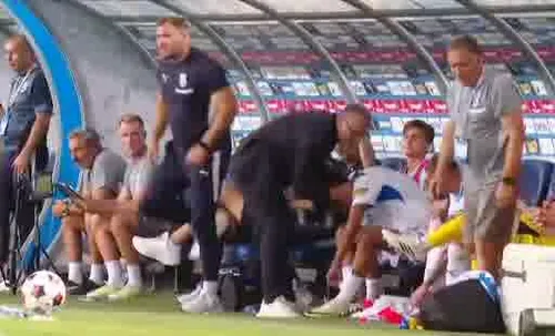 Ștefan Baiaram, nervos după meciul cu KuPS. Foto: captură Digi Sport