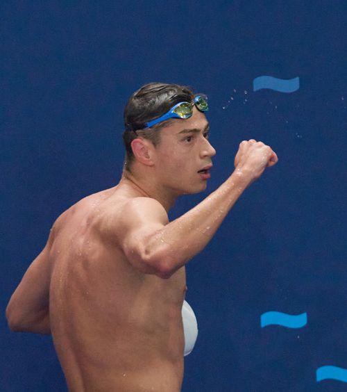 „Sunt primul român sub 15 minute”   FOTO:  Andrei-Theodor Proca  record național  și calificare în finala de 1.500 m liber de la Paris