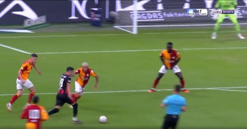Alexandros Kyziridis a egalat pentru Corum FK în meciul cu Galatasaray (FOTO: captură Bein Sports)