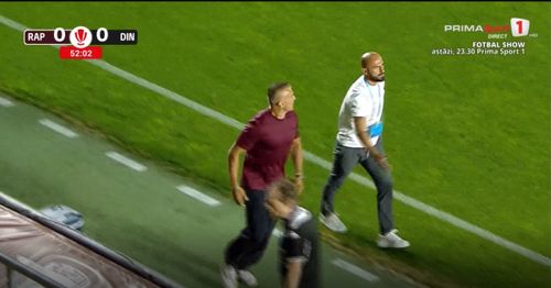 Rapid - Dinamo. Ieșire nervoasă a lui Daniel Pancu Foto captură VIDEO Prima Sport .jpg
