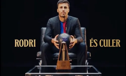 Rodri, prezentare spectaculoasă la Barcelona / foto: capturi video Facebook/Barcelona