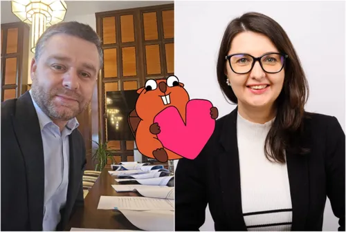 FOTO | Împăcarea anului în București. Creșele îi readuc împreună pe Ciprian Ciucu și Mihaelei Ștefan, viceprimarița USR de la S6, care în campanie îl numea „un cal mort”