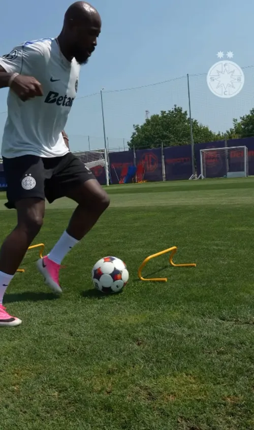 Arnold Garita, primul antrenament la FCSB. Foto: captură video Instagram/FCSB