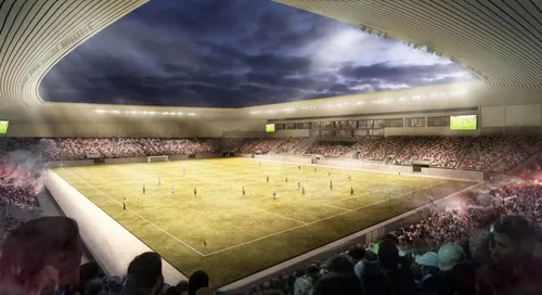 Stadionul din Oradea, macheta
