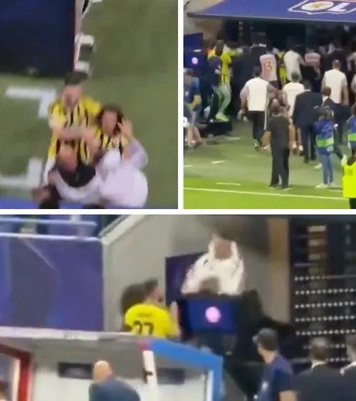 Scene de război în UCL   FOTO+VIDEO.  Bătaie pe gazon la  Lyon - Fenerbahce!  Cum se apără jucătorul de la care a pornit totul: „Mi-au insultat mama și copiii”
