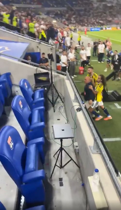 Scandalul uriaș provocat de Matteo Guendouzi după Lyon - Fenerbahce. Foto: captură Reddit