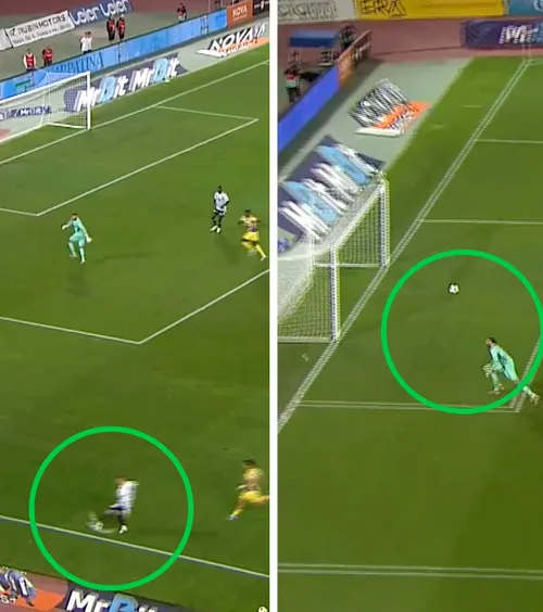 GOLAZO  Lukic   FOTO:   Gol de senzație dintr-o  poziție aproape imposibilă!  Gafă imensă făcută de portarul dat de FCSB